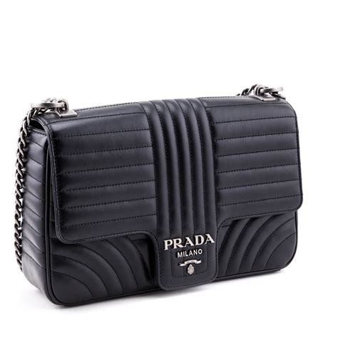 prada soft calf large diagramme flap black|Black Large Prada Diagramme shoulder bag .